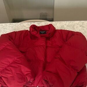 Athleta Cherry Red Puffer Jacket